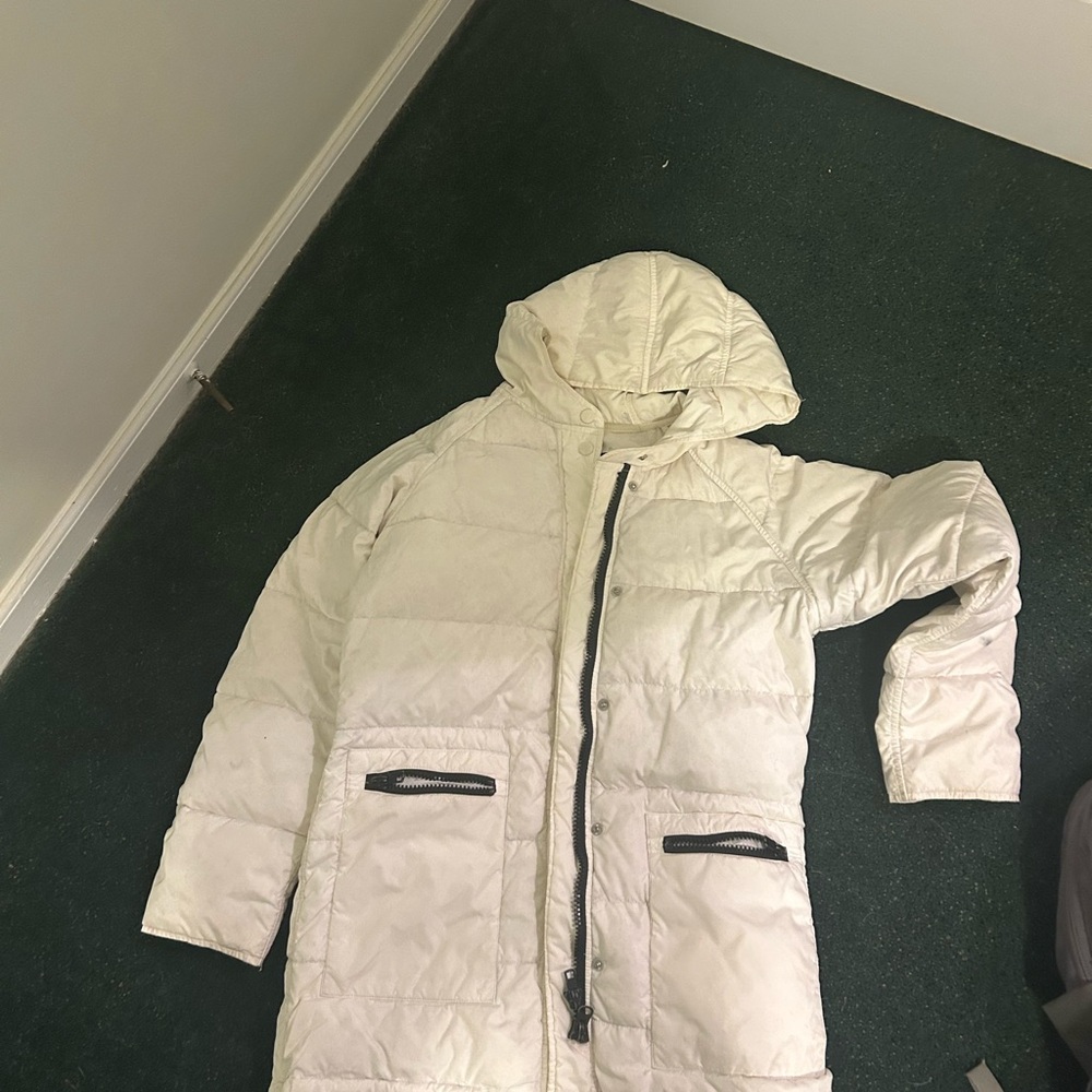Express Cream Puffer Jacket